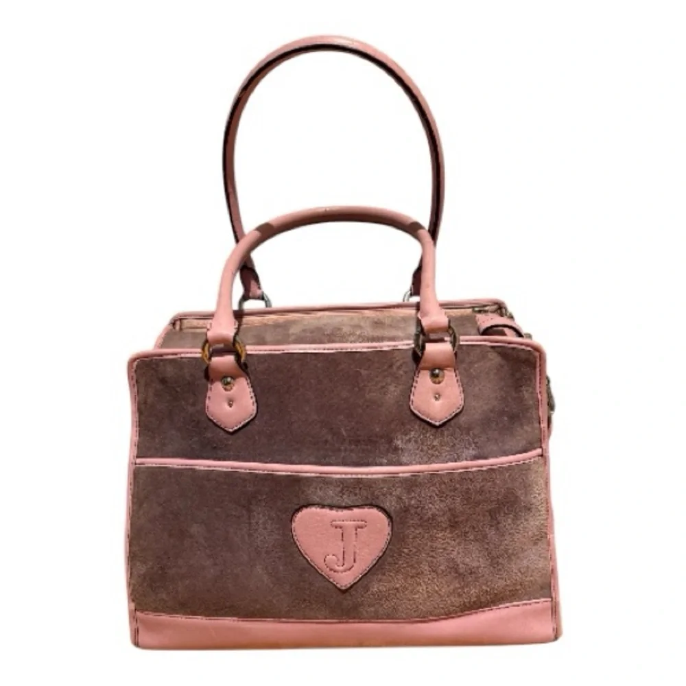 Juicy Couture Pink and Brown Shoulder Bag